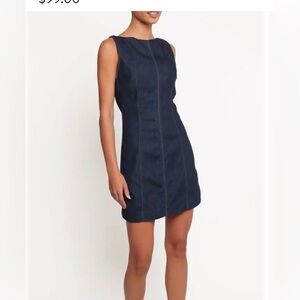 Petal & Pup Calyx Sleeveless Denim Minidress Size 4 *Flaw